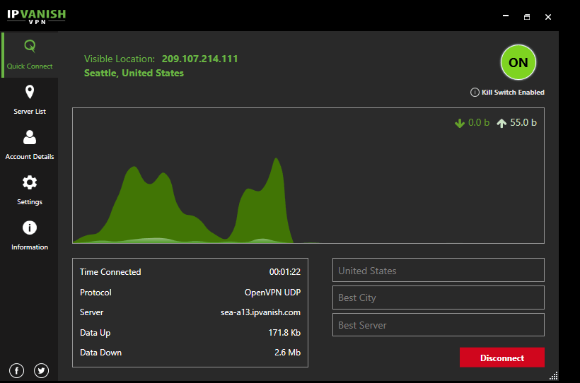 User Interface - Main Screening