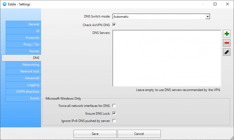 airvpn disconnecting checking dns